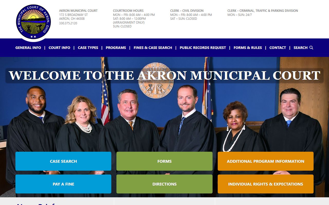 Akron Family Court Records - Akron Municipal Court