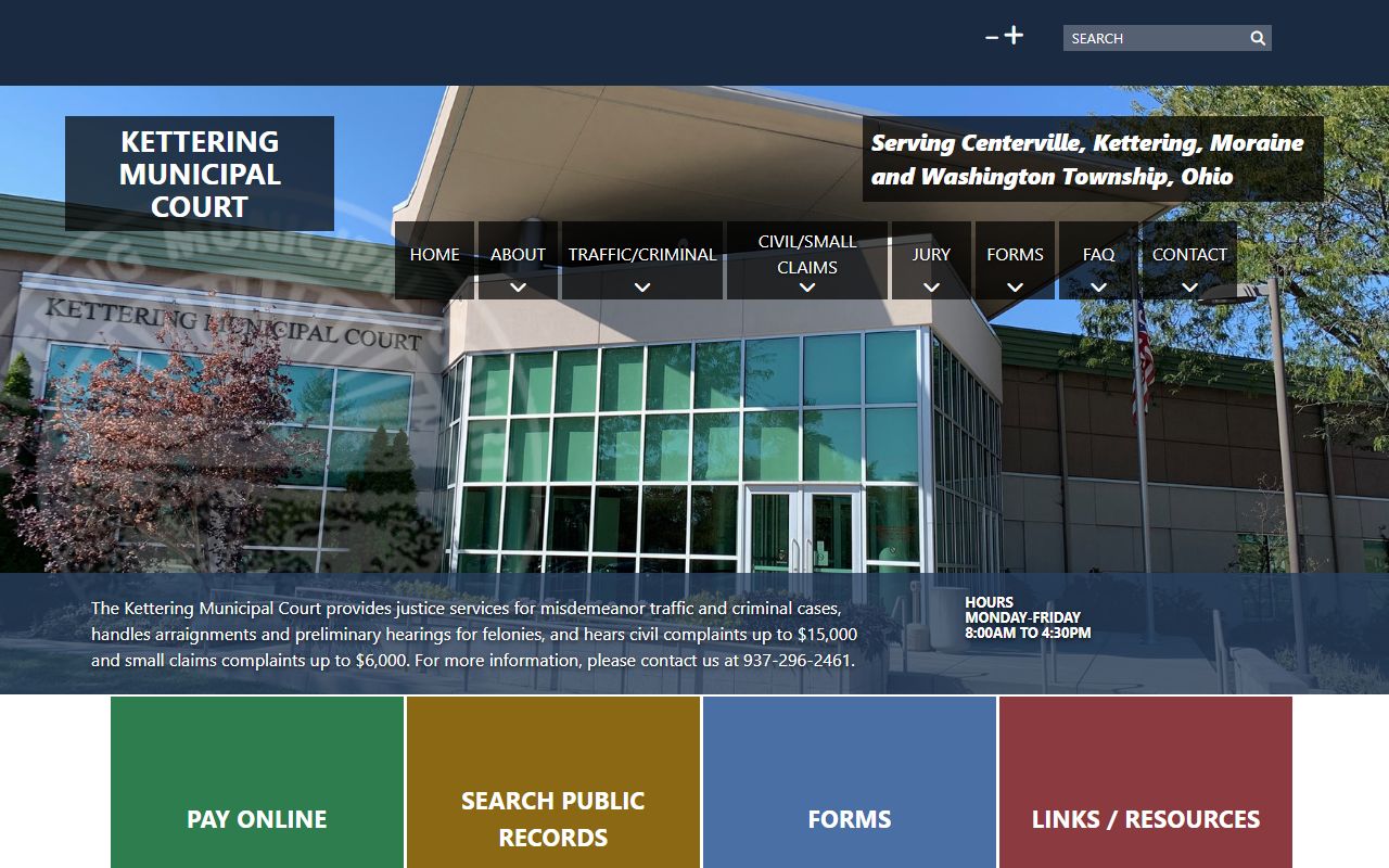 Kettering Family Court Records - Kettering Municipal Court Website