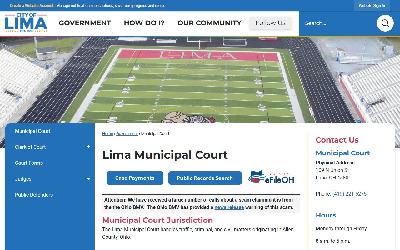 Lima Family Court Records - Lima Municipal Court