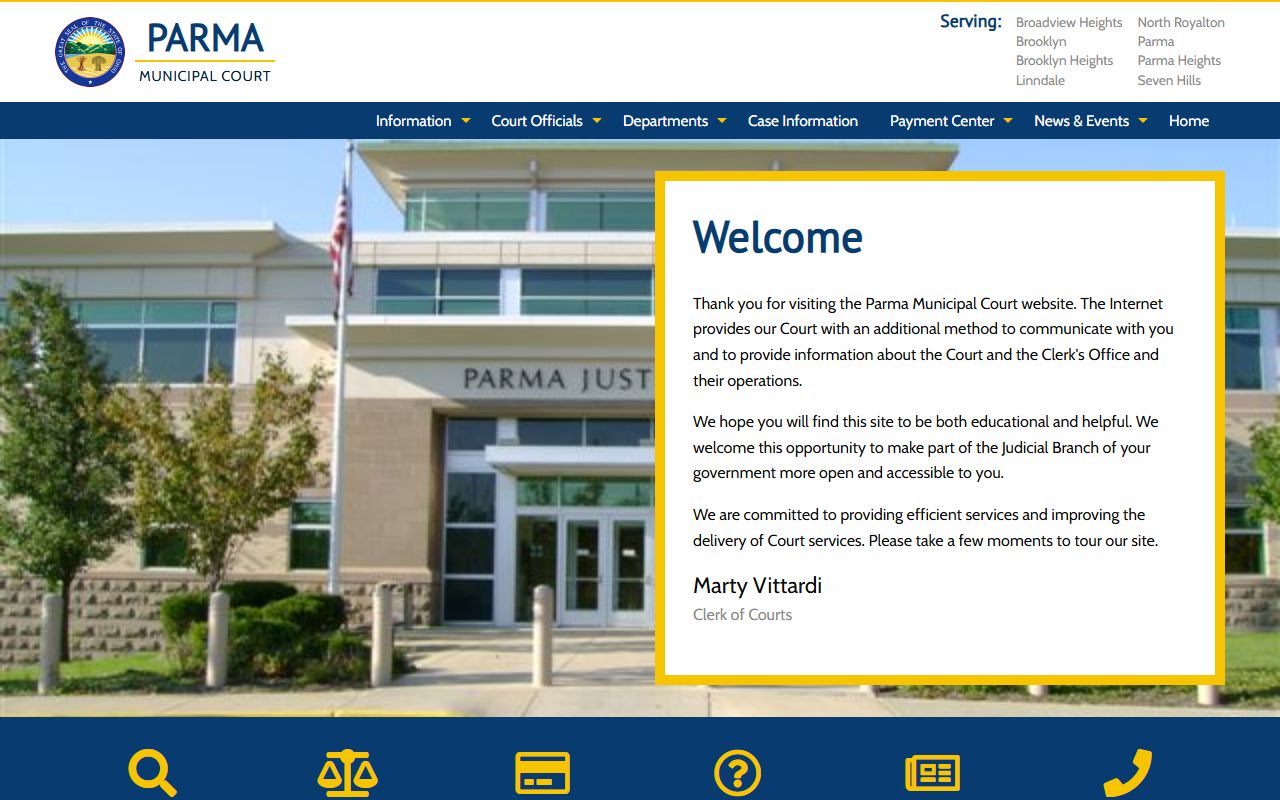 Parma Family Court Records - Parma Municipal Court website
