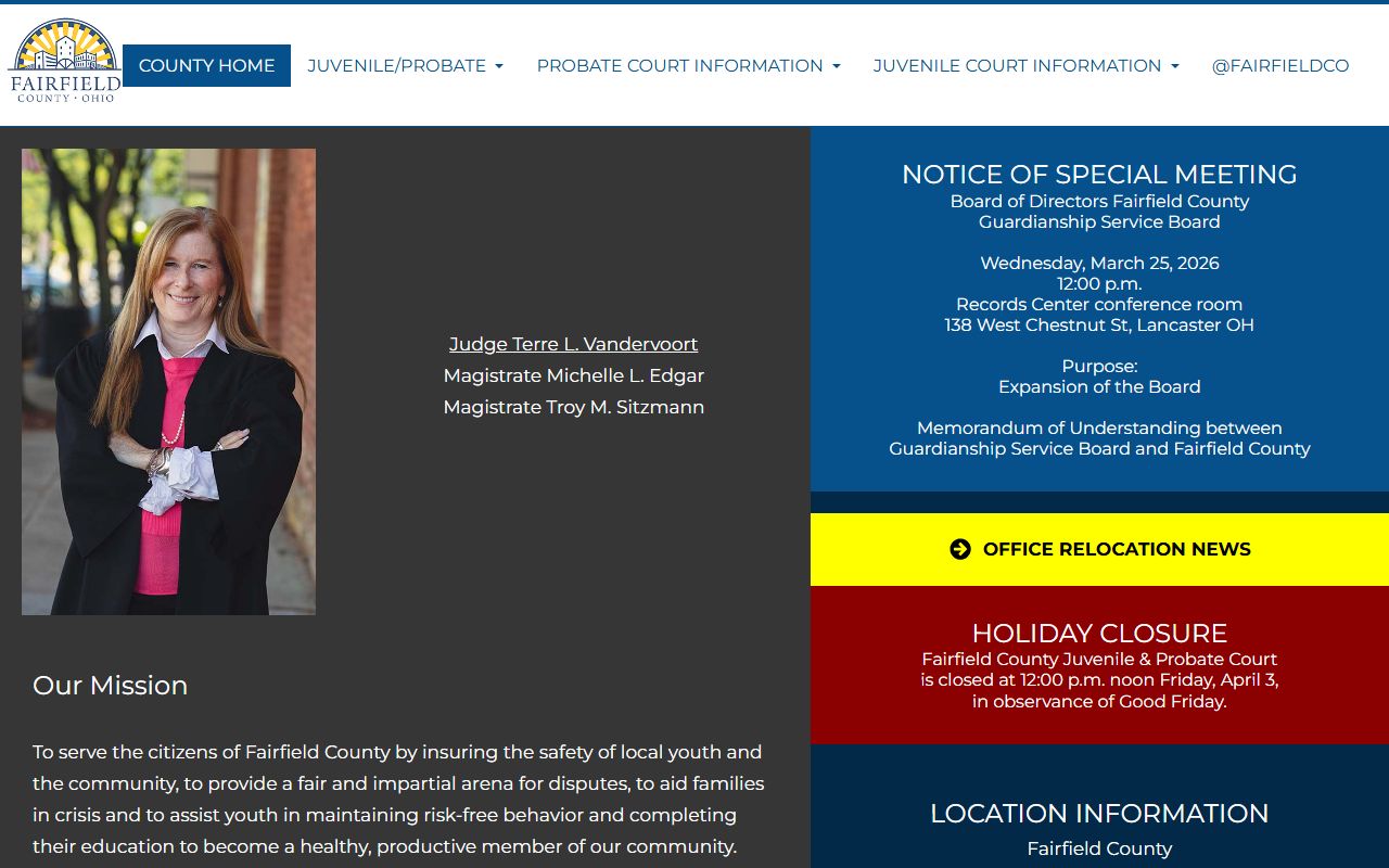 Fairfield County Family Court Records - Probate Court Website