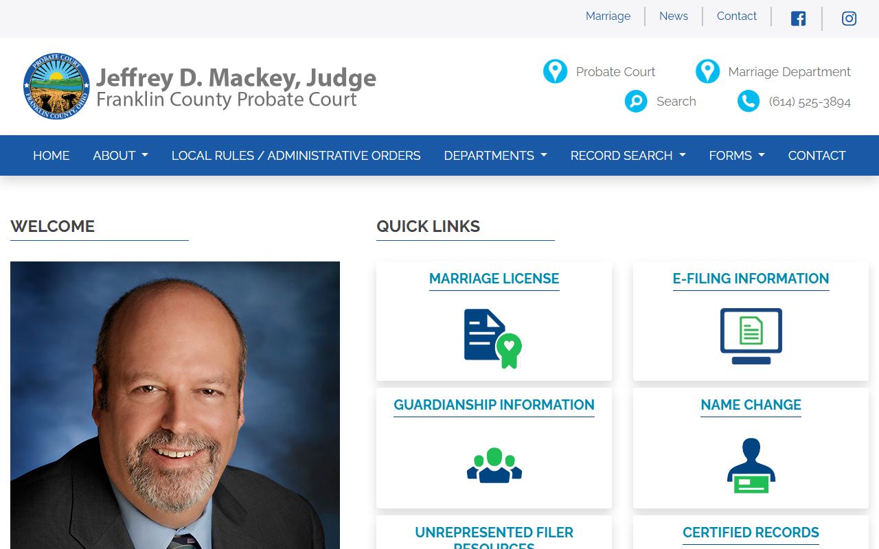 Columbus Family Court Records - Franklin County Probate Court