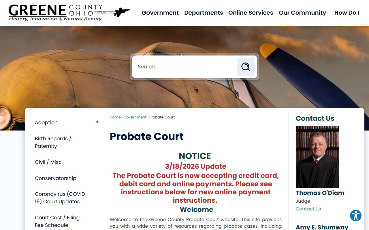 Greene County Family Court Records - Greene County Probate Court