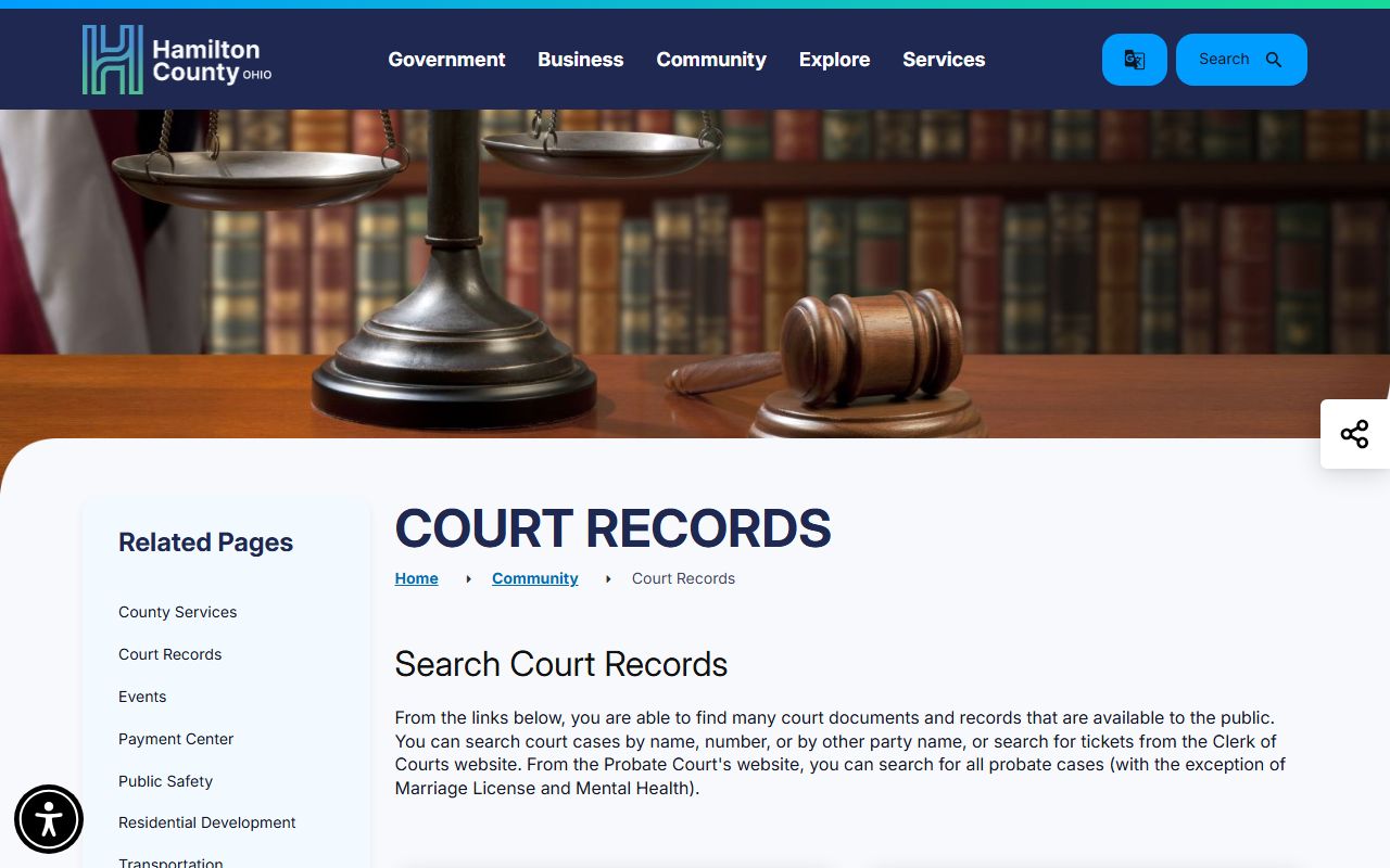 Hamilton County Family Court Records - Additional Court Records Resource