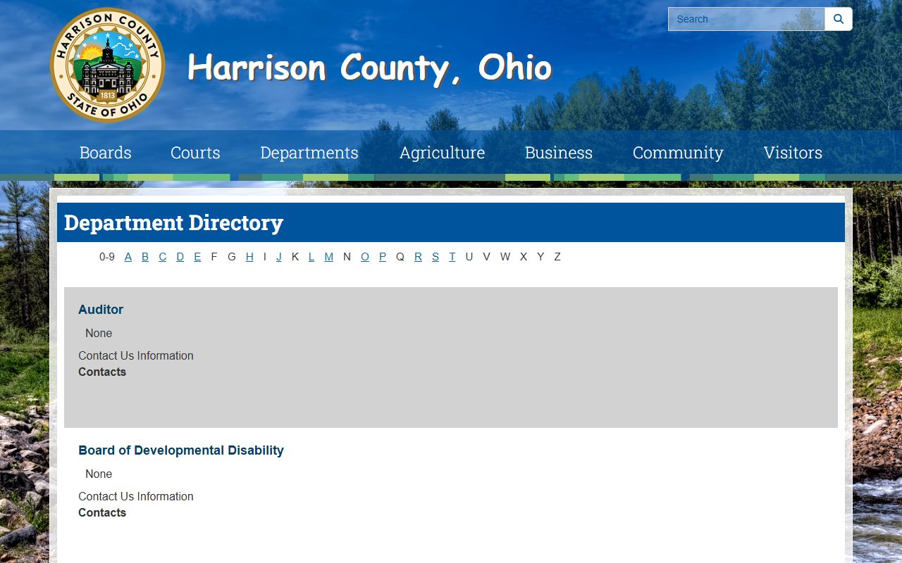 Harrison County Family Court Records - Probate Court Page