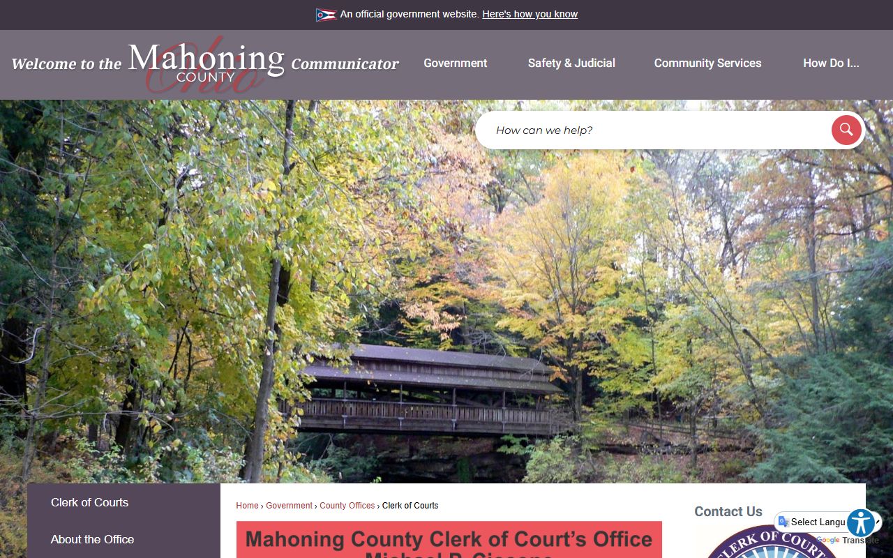 Mahoning County Family Court Records - Clerk of Courts
