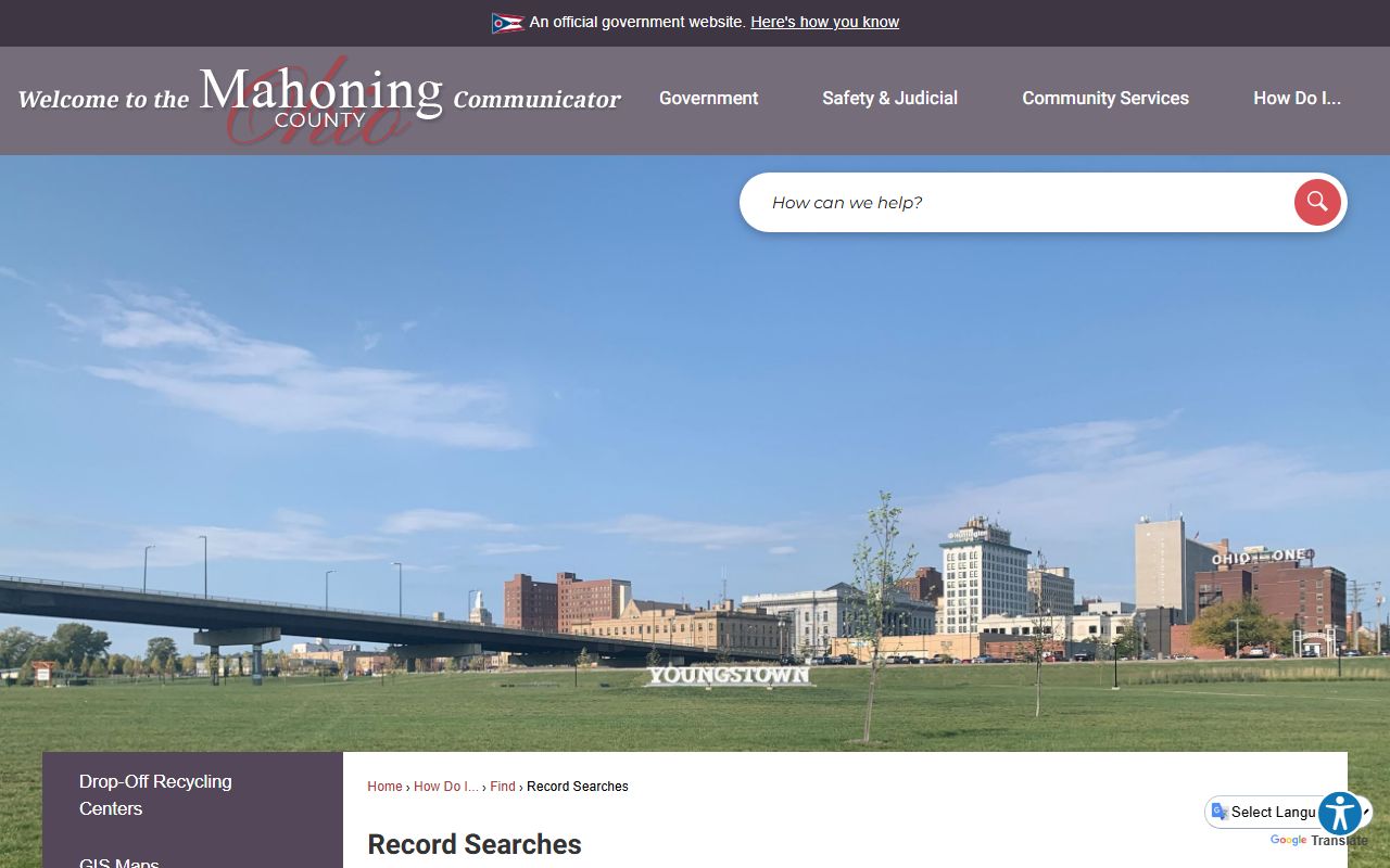 Mahoning County Family Court Records - Record Search Portal