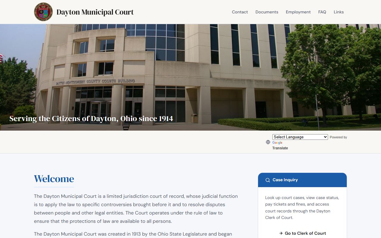 Montgomery County Family Court Records - Dayton Municipal Court